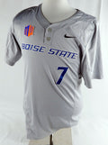 2016 Boise State Broncos #7 Game Used Grey Jersey Softball S 090