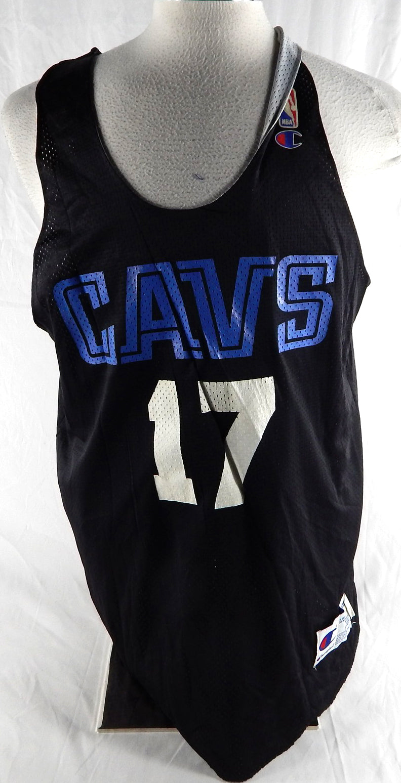 1990s Cleveland Cavaliers #17 Game Issued Black Practice Jersey XL 020