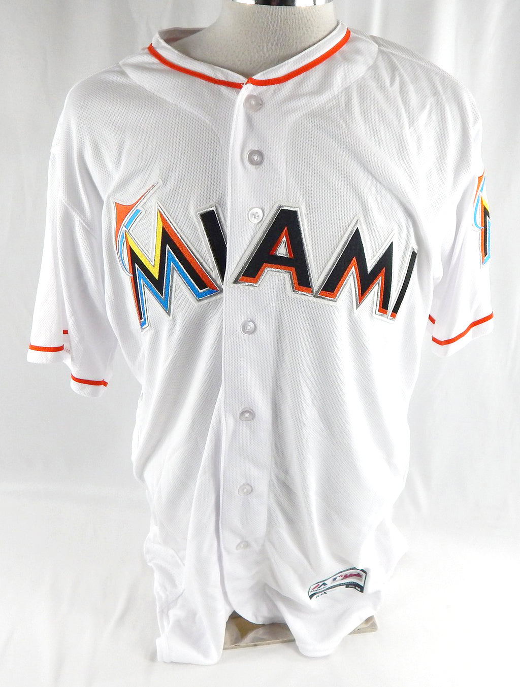 2012-18 Miami Marlins Blank Game Issued White Jersey 48 DP113059
