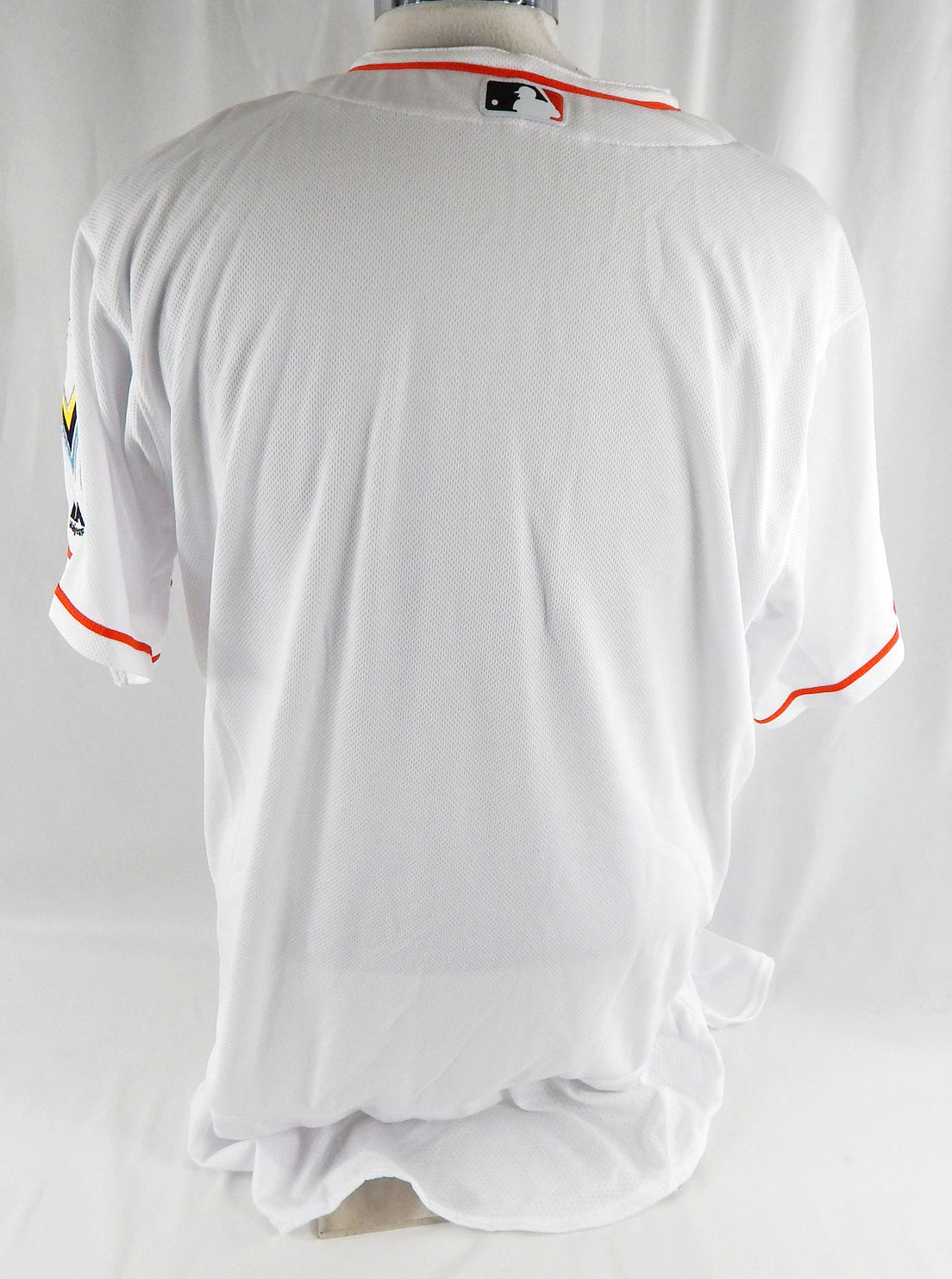 2012-18 Miami Marlins Blank Game Issued White Jersey 48 DP113059 Pic2
