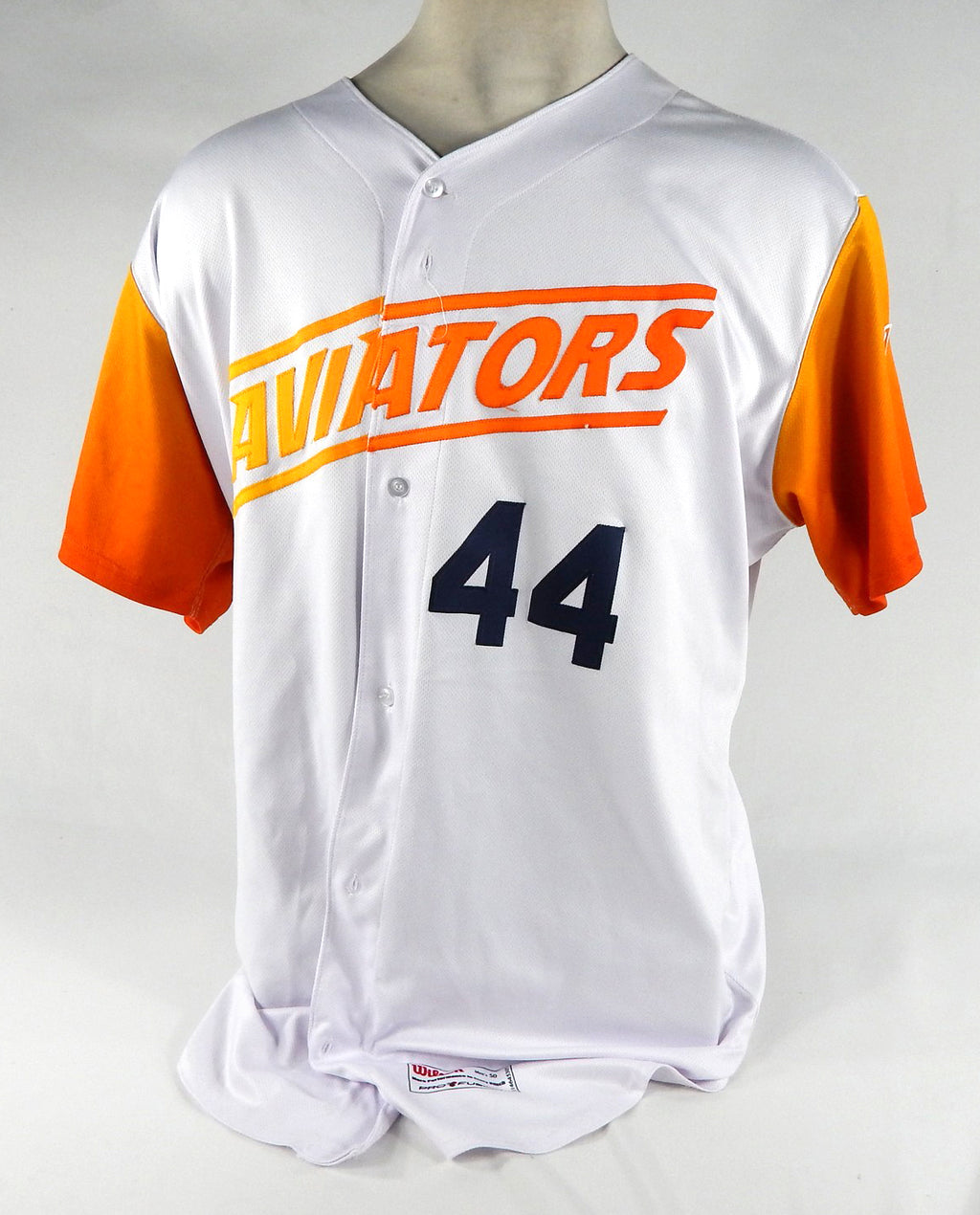 2022 Las Vegas Aviators Brian Howard #44 Game Used White Jersey 50 DP67956