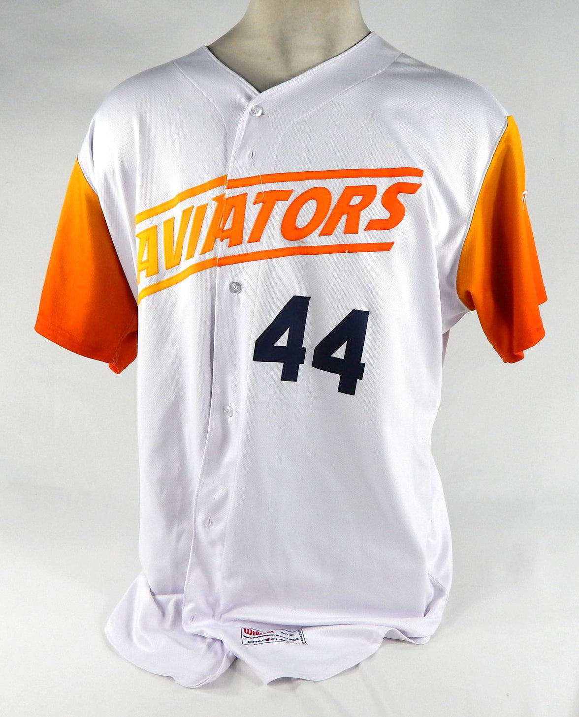 2022 Las Vegas Aviators Brian Howard #44 Game Used White Jersey 50 DP67956