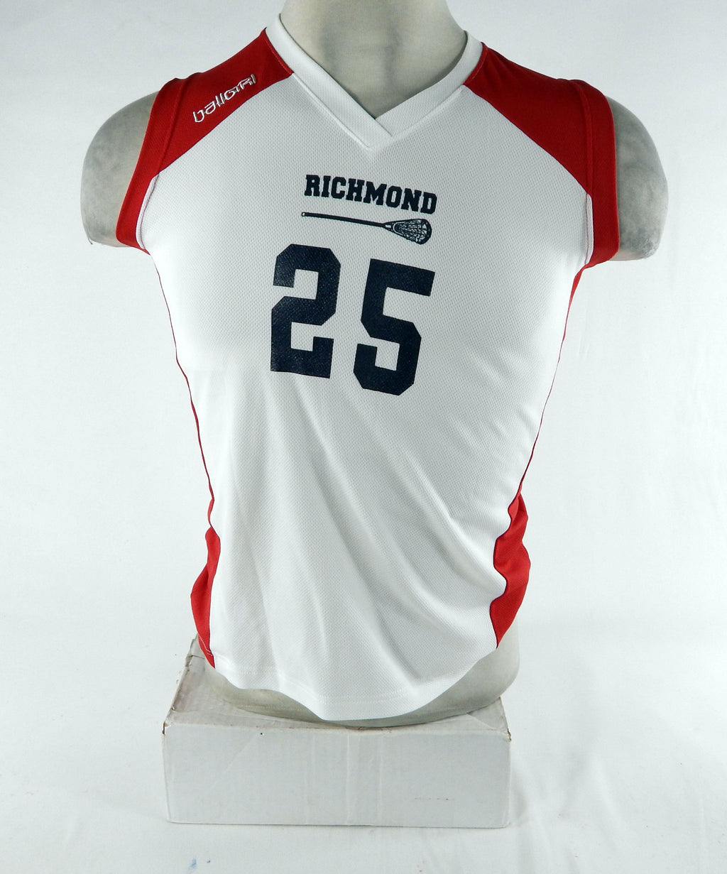 Richmond Spiders #25 Game Used White Jersey Ladies Lacrosse DP70548
