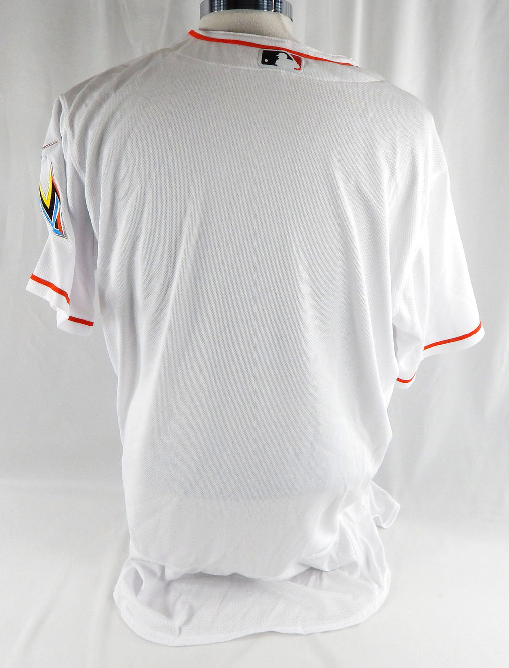 2012-18 Miami Marlins Blank Game Issued White Jersey 48 DP113060 Pic2