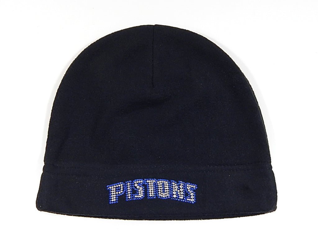 Detroit Pistons Bling Logo Beanie Winter Hat Black New