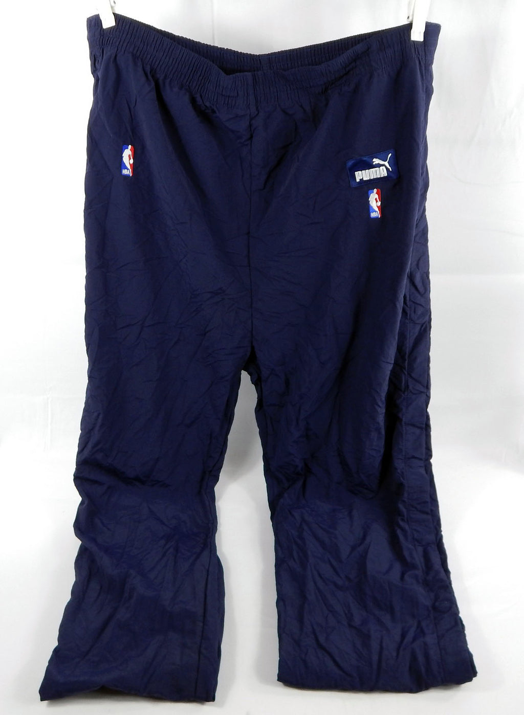 1999-01 Golden State Warriors Game Issued Navy Warm Up Pants 48 525