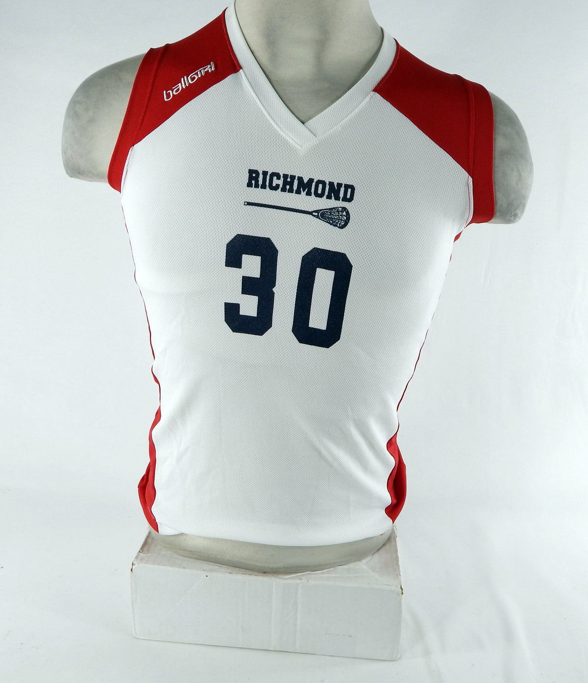Richmond Spiders #30 Game Used White Jersey Lacrosse DP70549