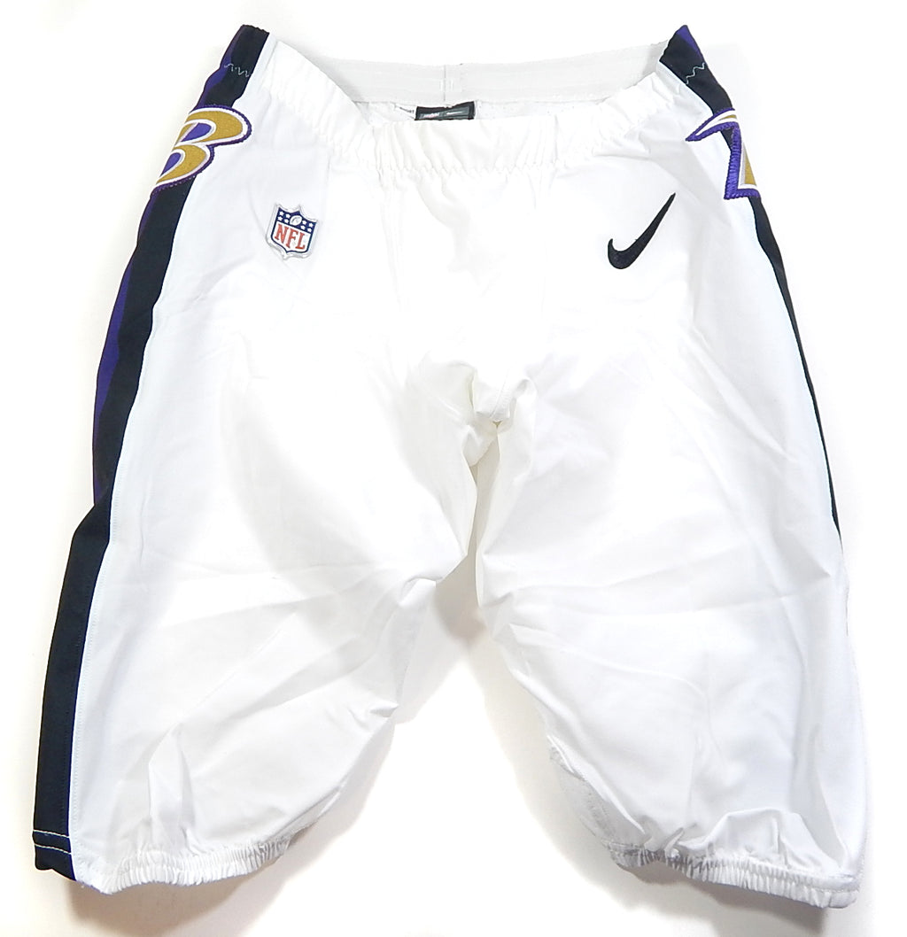 2019 Baltimore Ravens Nike On Field Team Issued Football Pants White 36 Short