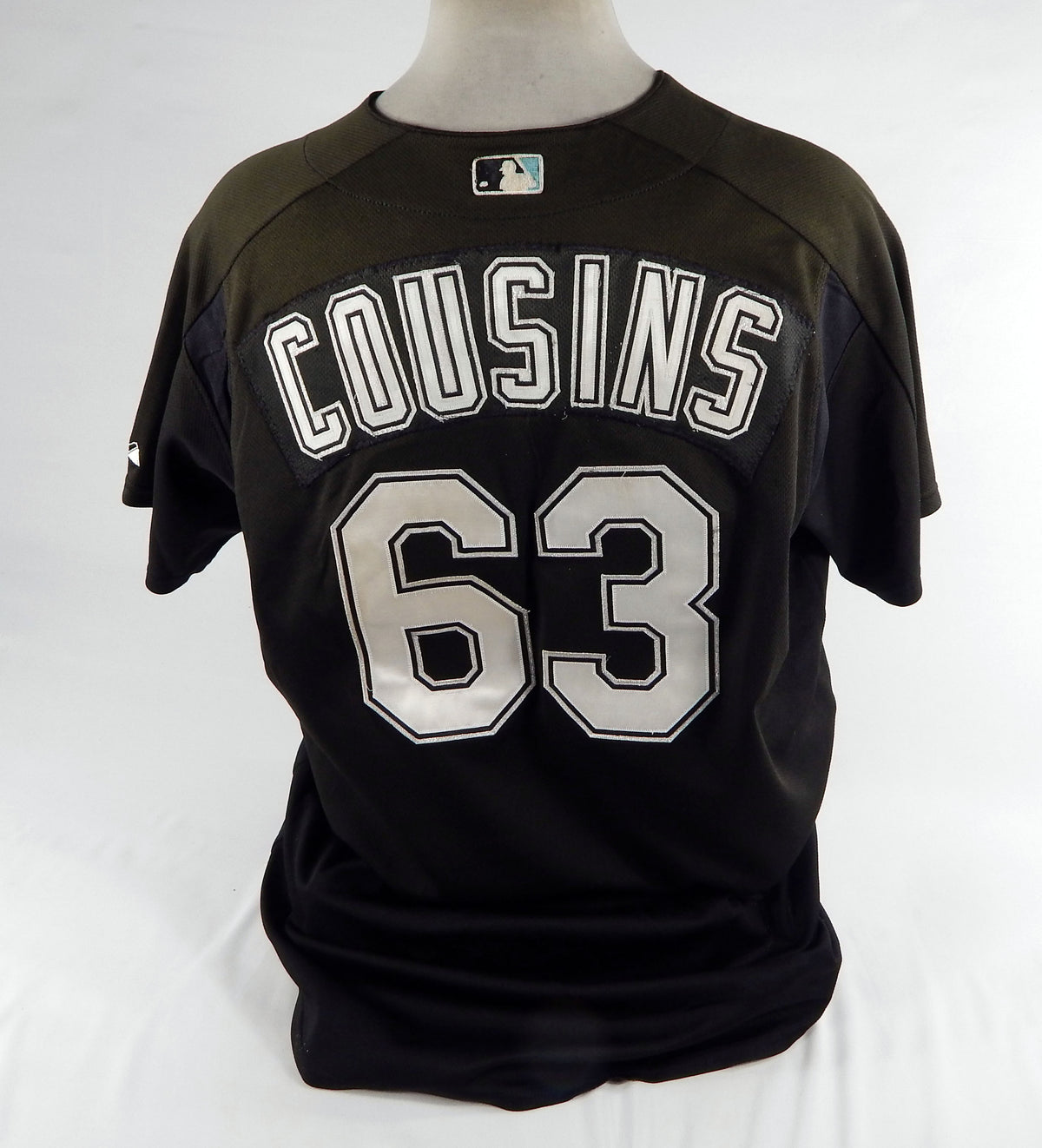 2003-06 Florida Marlins Cousins #63 Game Used Black Jersey ST BP XL DP72321