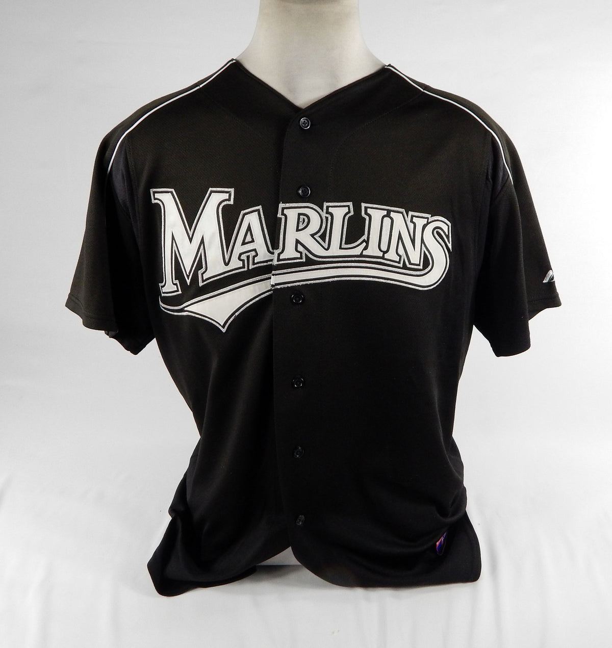 2003-06 Florida Marlins Cousins #63 Game Used Black Jersey ST BP XL DP72321 Pic2