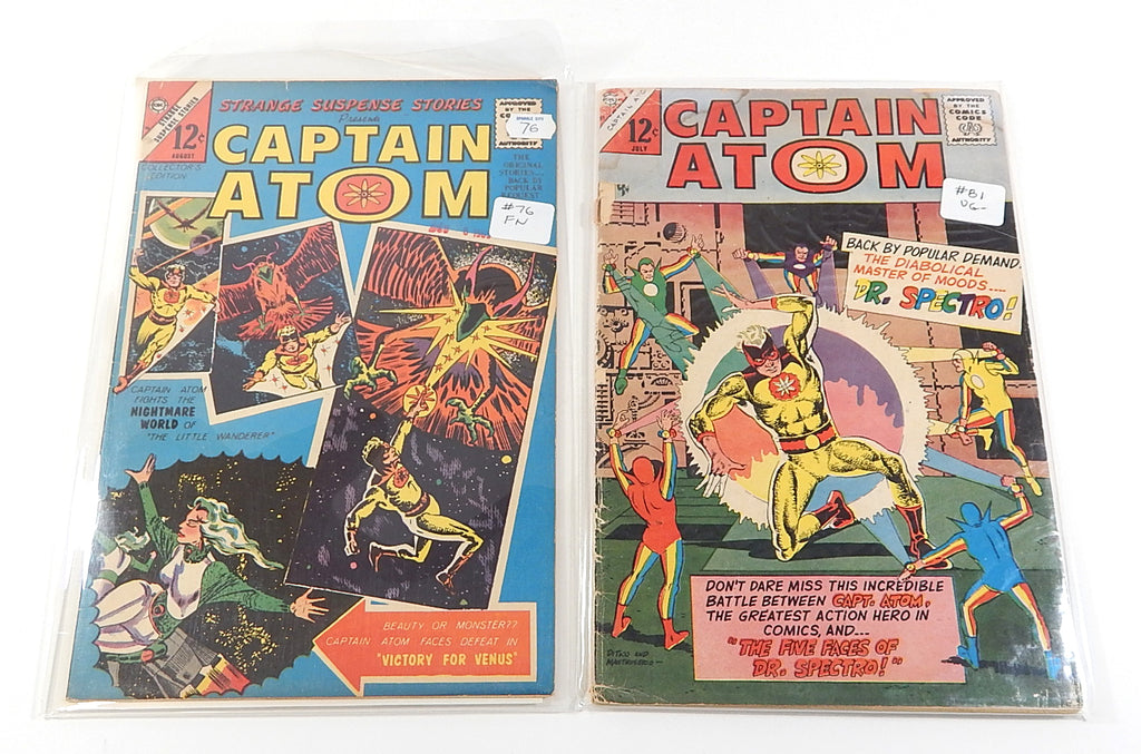 Captain Atom #76 81 Silver Comic Lot 1965 Charlton Strange Suspense Ditko