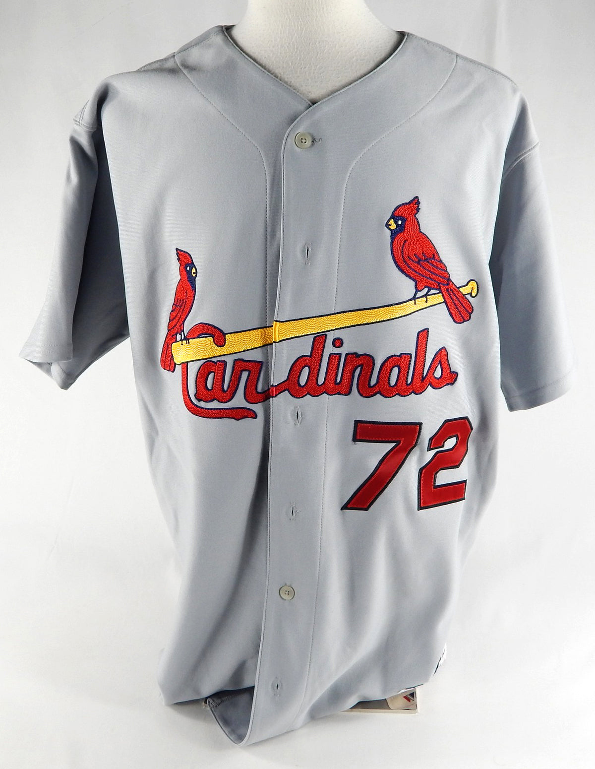 2006 St. Louis Cardinals Juan Mateo #72 Game Used Grey Jersey 52 459