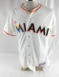 2012-18 Miami Marlins Blank Game Issued White Jersey 42 DP113062