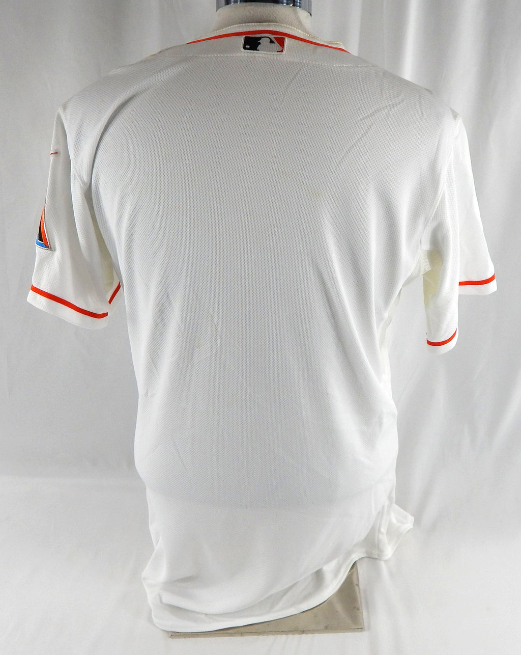 2012-18 Miami Marlins Blank Game Issued White Jersey 42 DP113062 Pic2