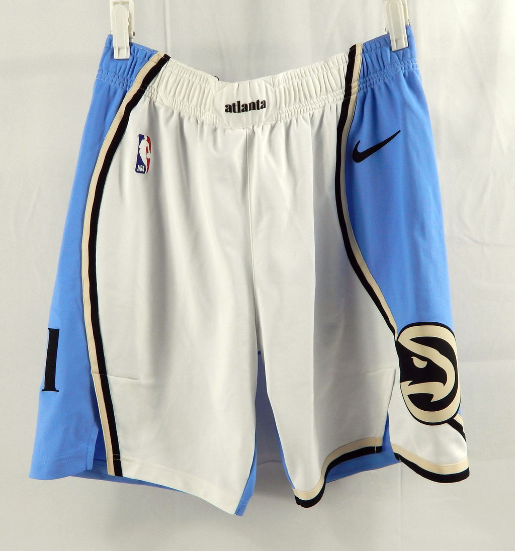 2024-25 Atlanta Hawks Mouhamed Gueye #18 Game Used Blue Shorts City Ed L 38 390