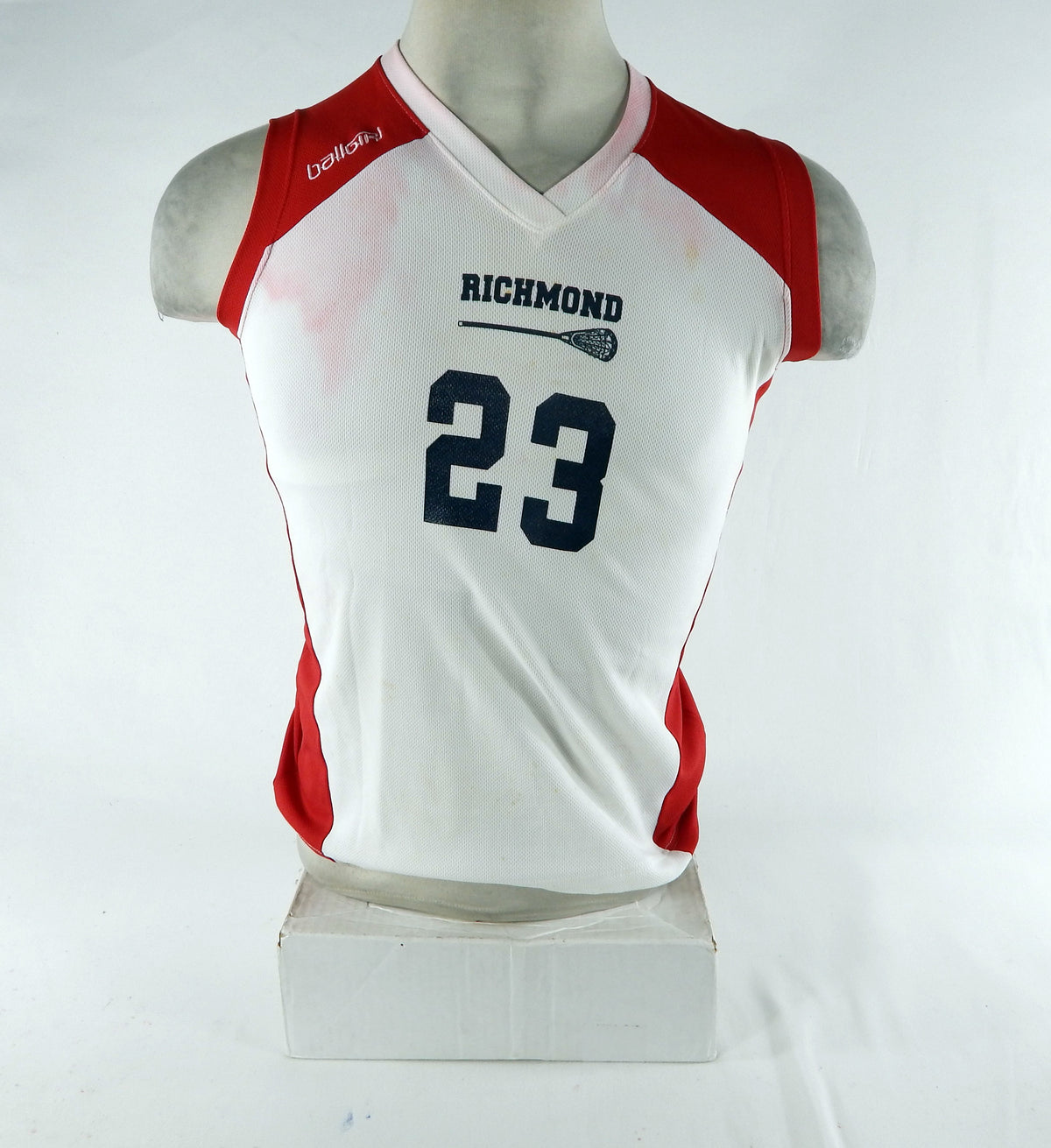 Richmond Spiders #23 Game Used White Jersey Lacrosse DP70552