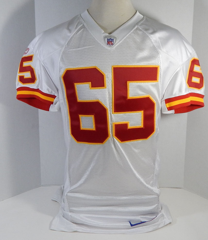 2004 Kansas City Chiefs Jordan Black #65 Game Issued White Jersey DP17459 Pic2