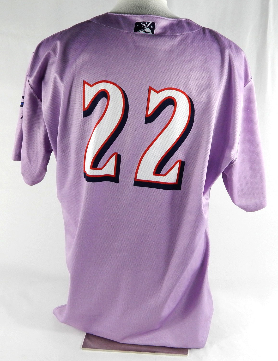 2019 Clearwater Threshers Grant Dyer #22 Game Issued Pos Used Purple Jersey 4 Pic2