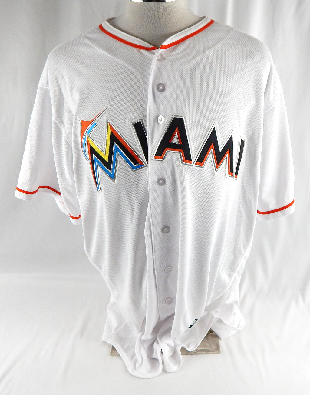 2012-18 Miami Marlins Blank Game Issued White Jersey 50 DP113063