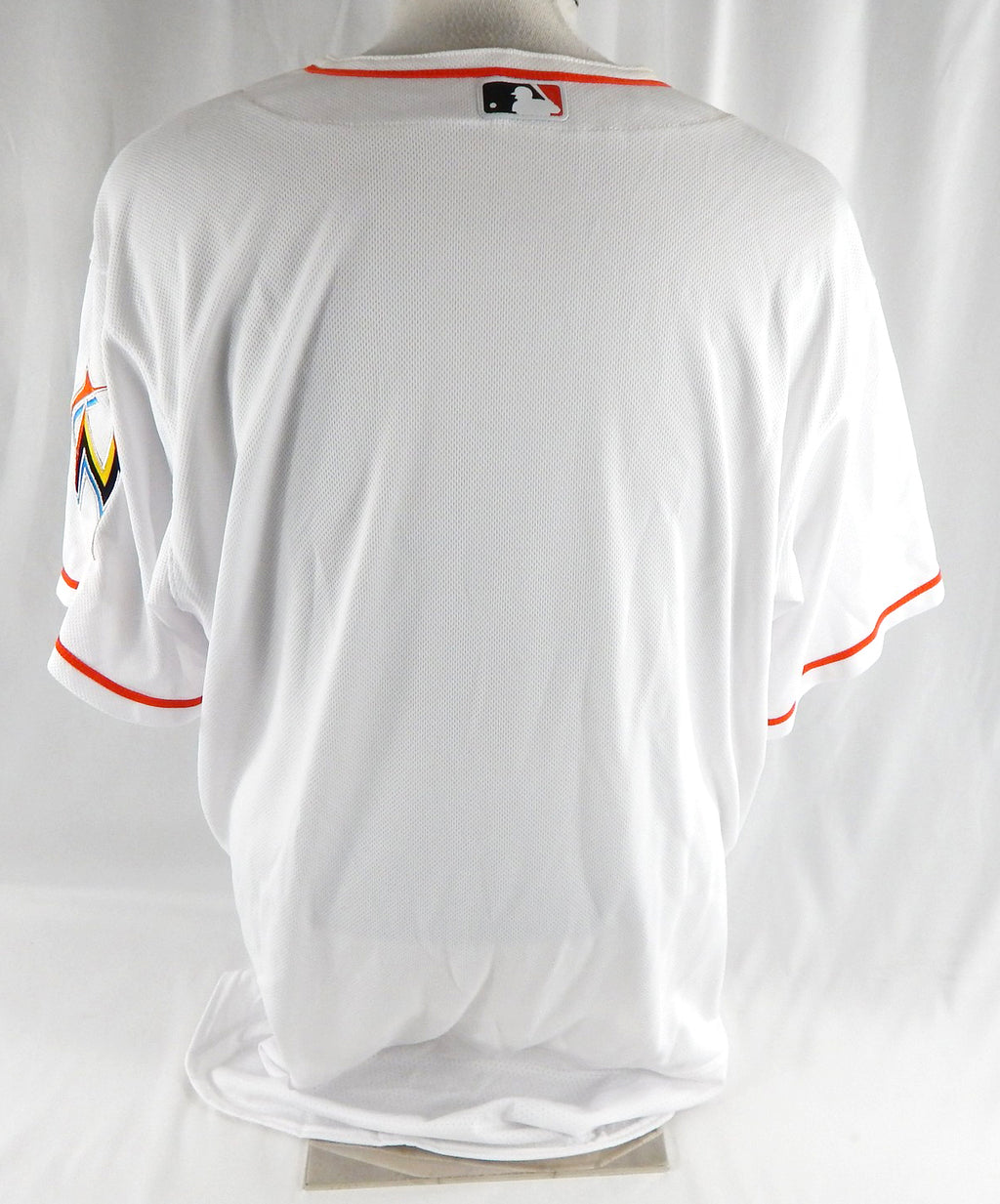 2012-18 Miami Marlins Blank Game Issued White Jersey 50 DP113063 Pic2