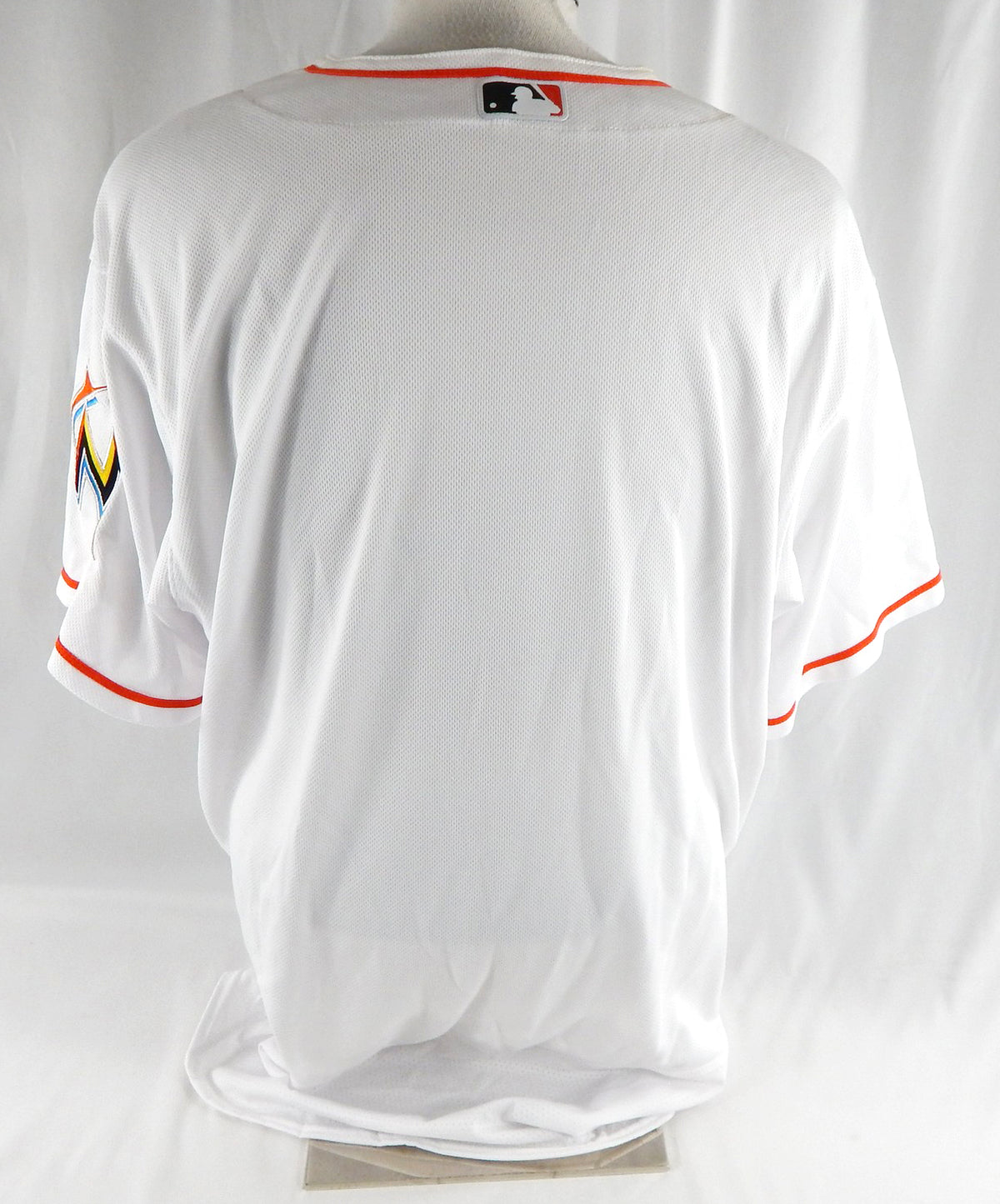 2012-18 Miami Marlins Blank Game Issued White Jersey 50 DP113063 Pic2