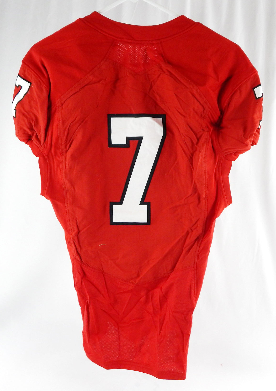 2019 Texas Tech Red Raiders #7 Game Used Red Jersey Equality Patch Football44 9 Pic2