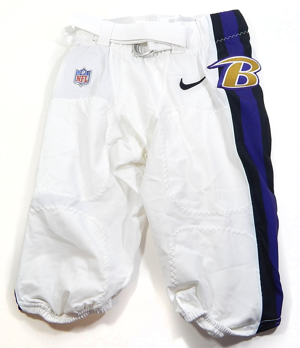 2018 Baltimore Ravens Nike On Field Team Issued Football Pants White 32 Short