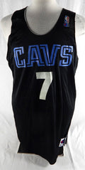 1990s Cleveland Cavaliers #7 Game Issued Black Practice Jersey XL 024