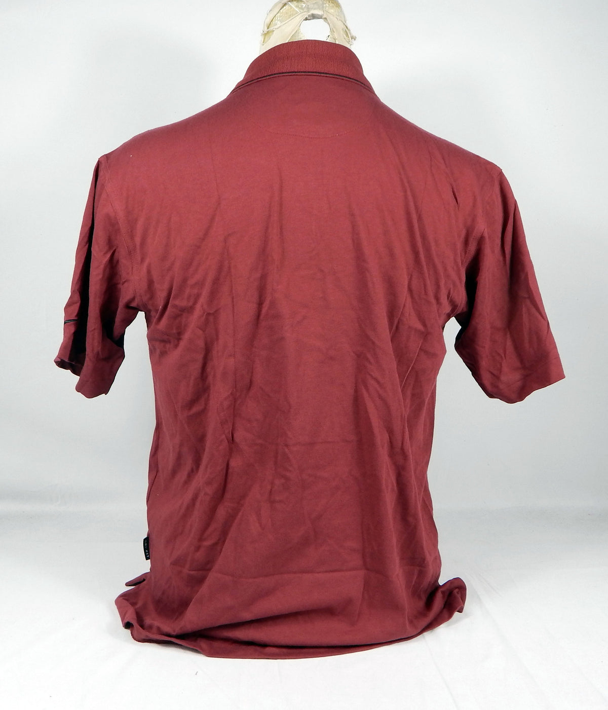2000s Portland Trailblazers Team Issued Burgundy Red Polo Shirt 166762-684 M 39S Pic2