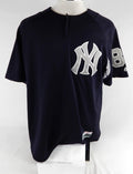 2018 New York Yankees Justus Sheffield #86 Game Issued Used Navy Pullor Jersey 3