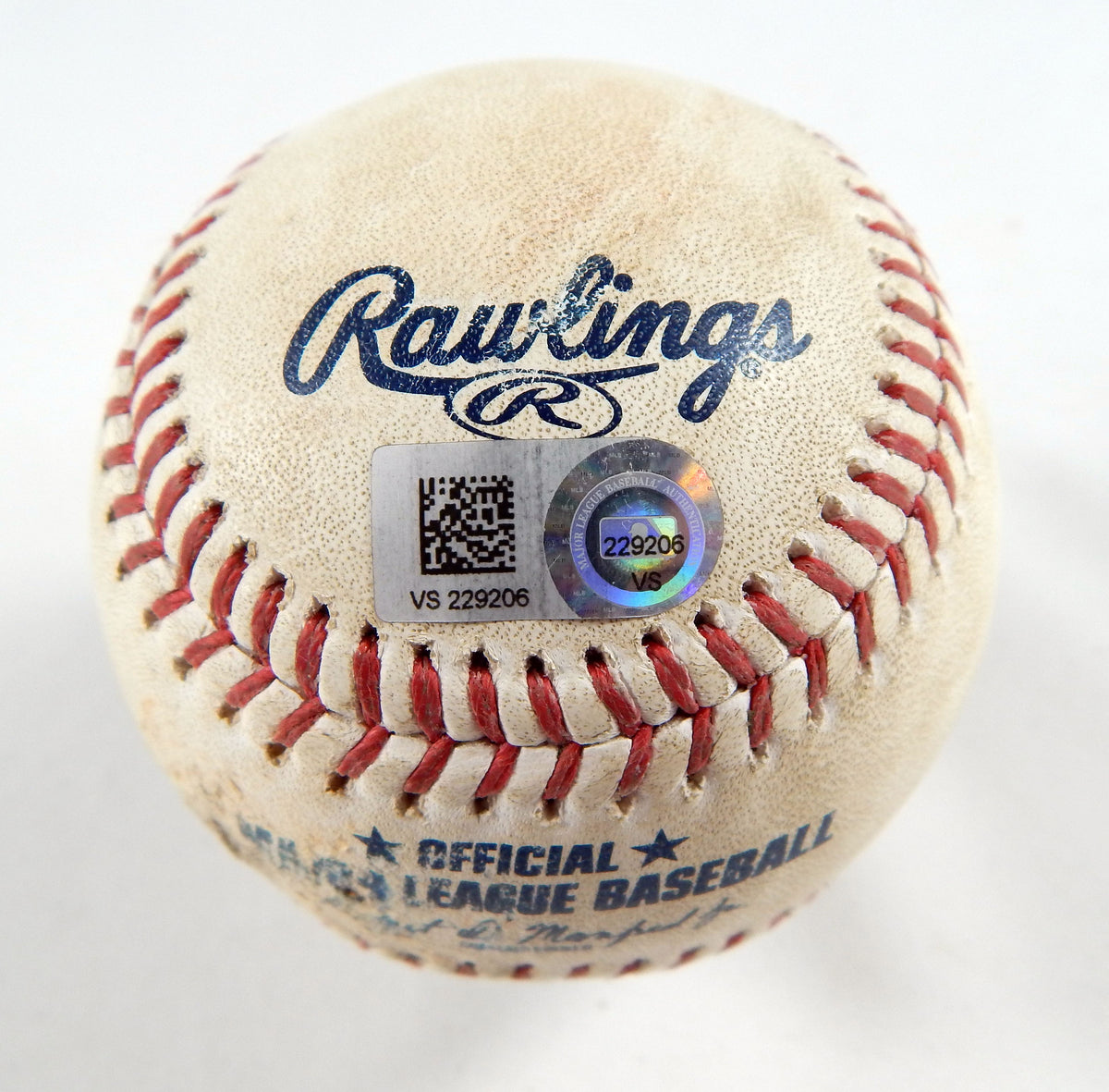 2023 Reds Nationals Game Used Baseball Patrick Corbin Kevin Newman HBP 2 Pic2