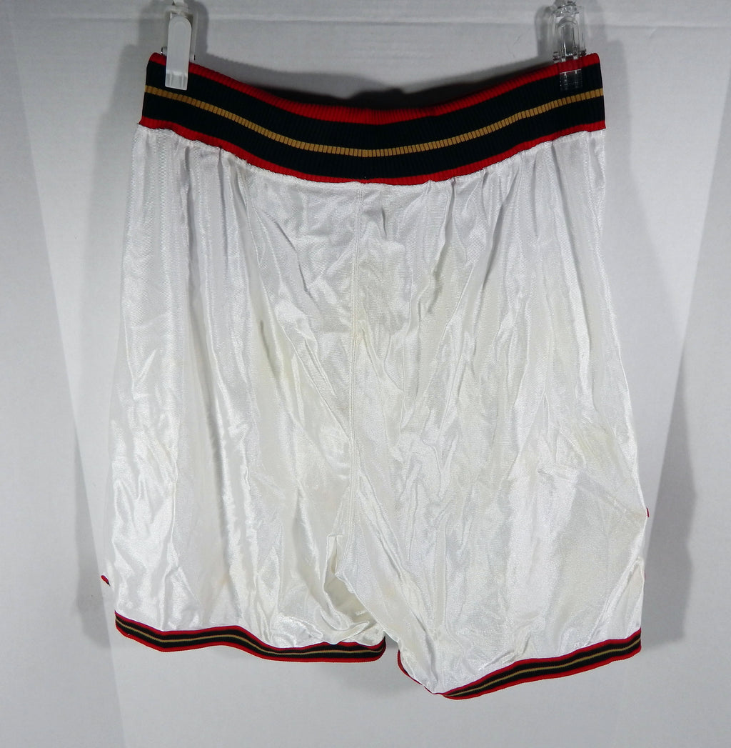 2000s Philadelphia 76ers #21 Game Used White Shorts 42+1+1 DP68203 Pic2
