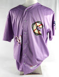 2019 Clearwater Threshers #34 Game Issued Pos Used Purple Jersey Strike Out 7