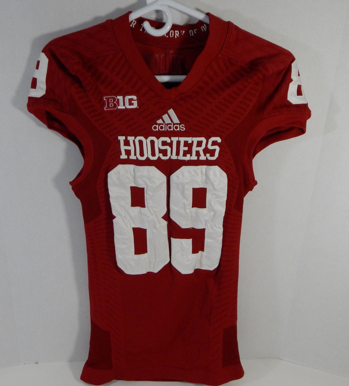 2013 Indiana Hoosiers #89 Game Used Red Jersey Nameplate Removed M DP14121