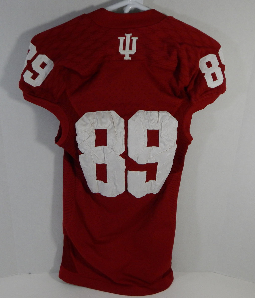 2013 Indiana Hoosiers #89 Game Used Red Jersey Nameplate Removed M DP14121 Pic2