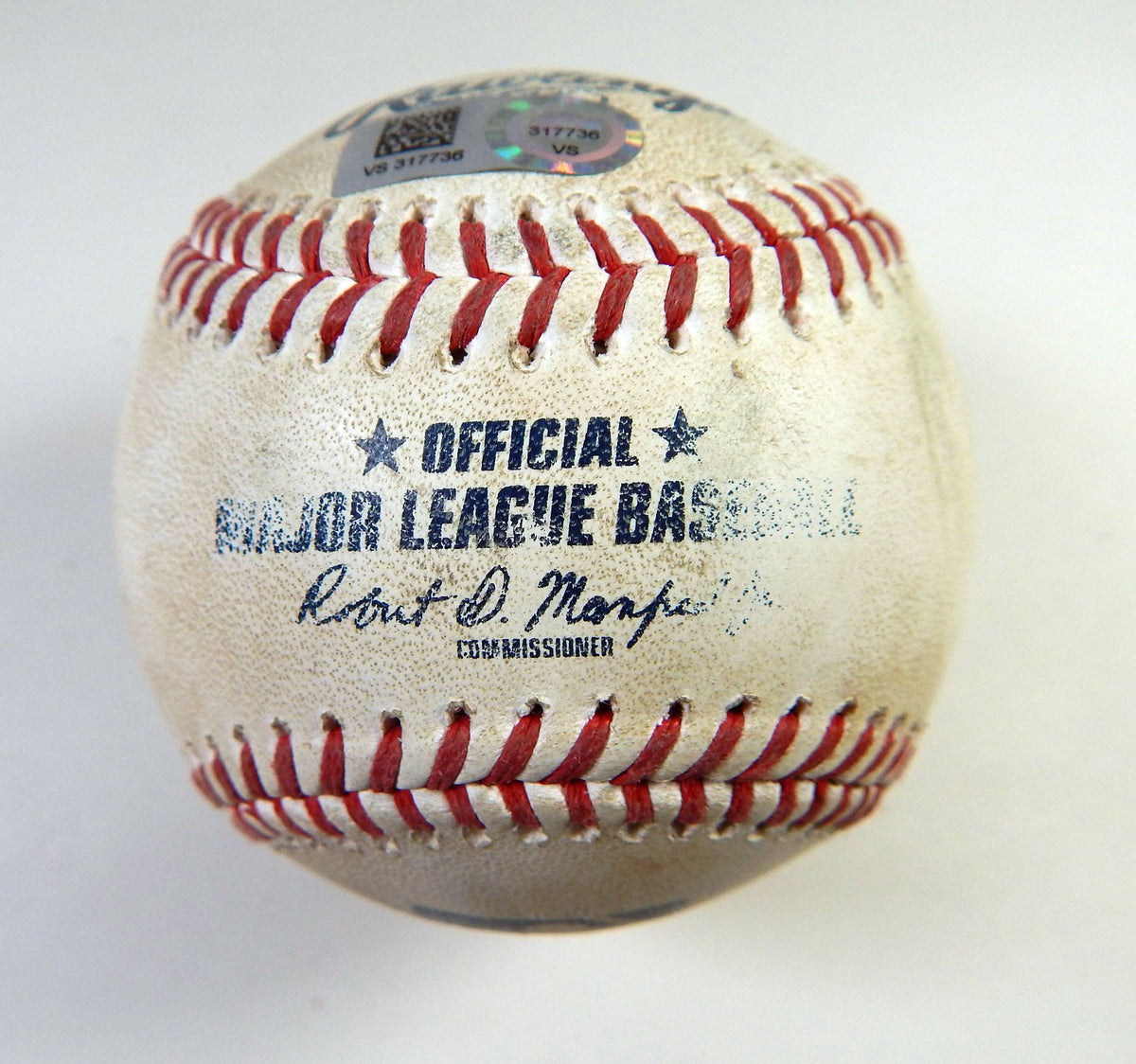 2021 San Francisco Giants Rockies Game Used Baseball Mike Yastrzemski Strike Out