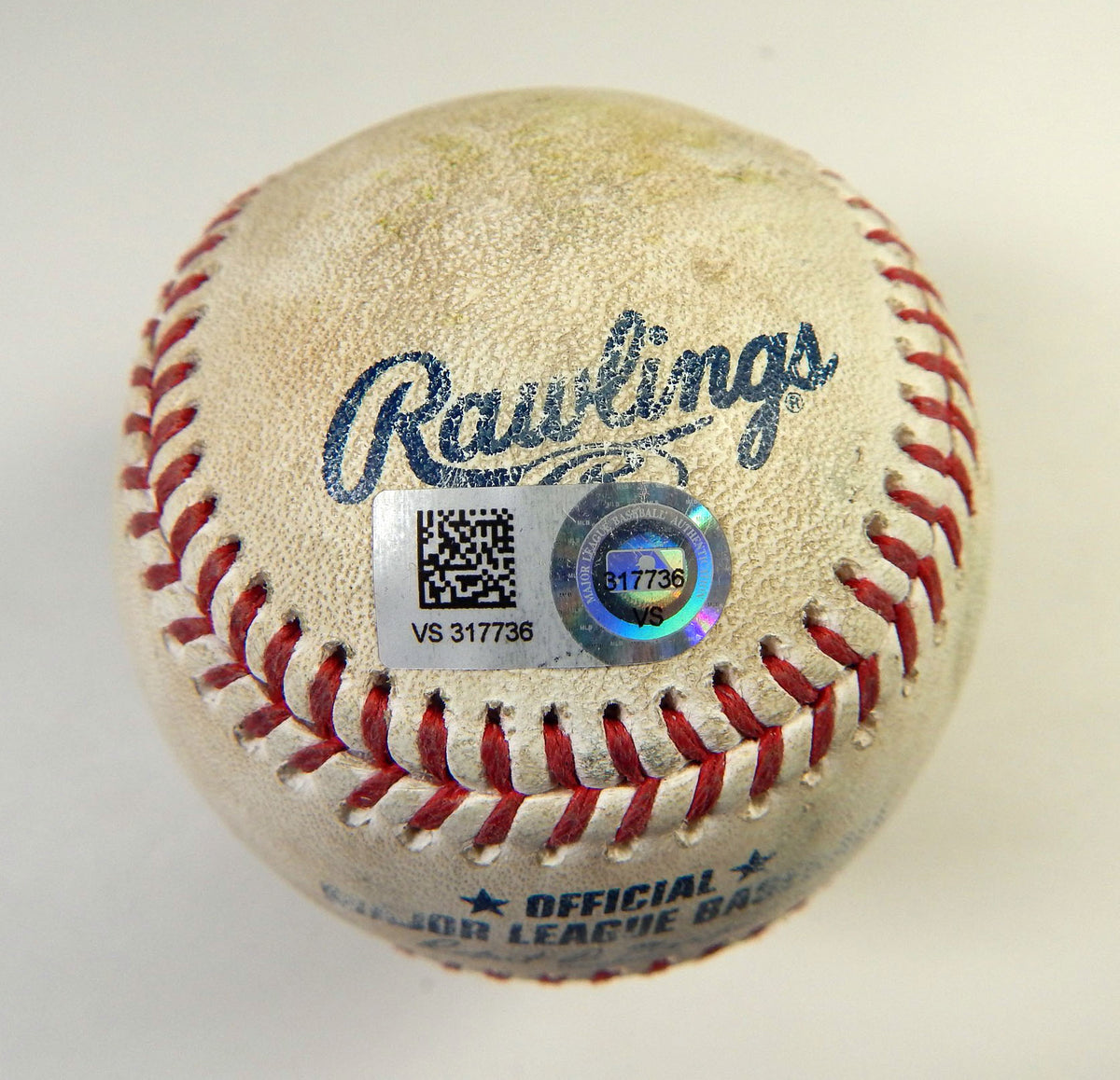 2021 San Francisco Giants Rockies Game Used Baseball Mike Yastrzemski Strike Out Pic2