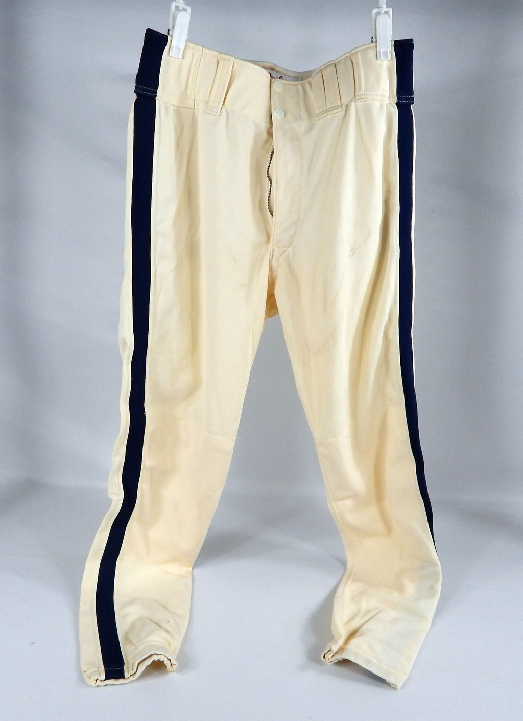 1991 Houston Astros Eric Anthony #91 Game Used White Pants 34-36 387