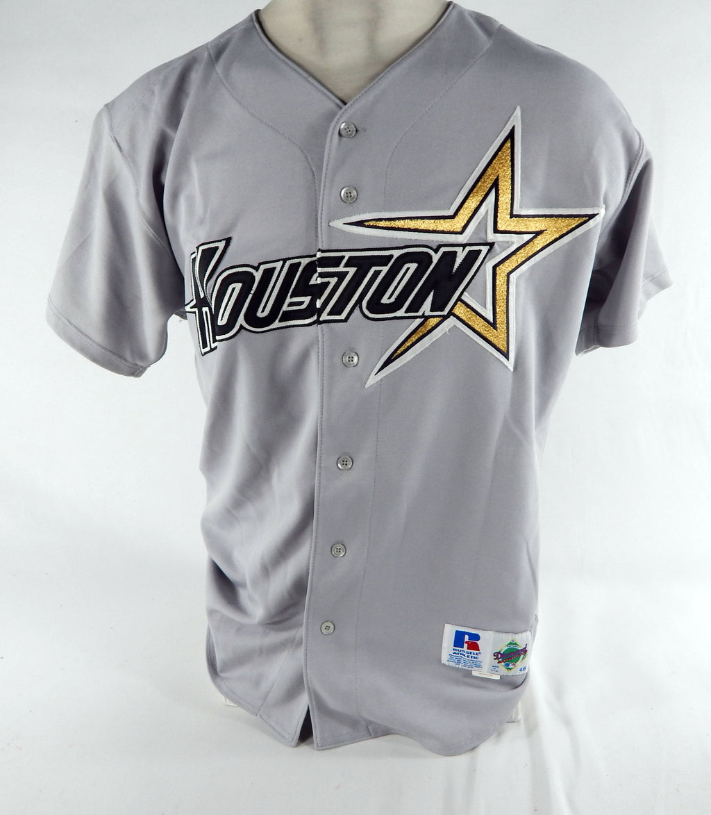 Houston Astros incavalagia #53 Game Issued Grey Jersey NP Patch Rem 46 7