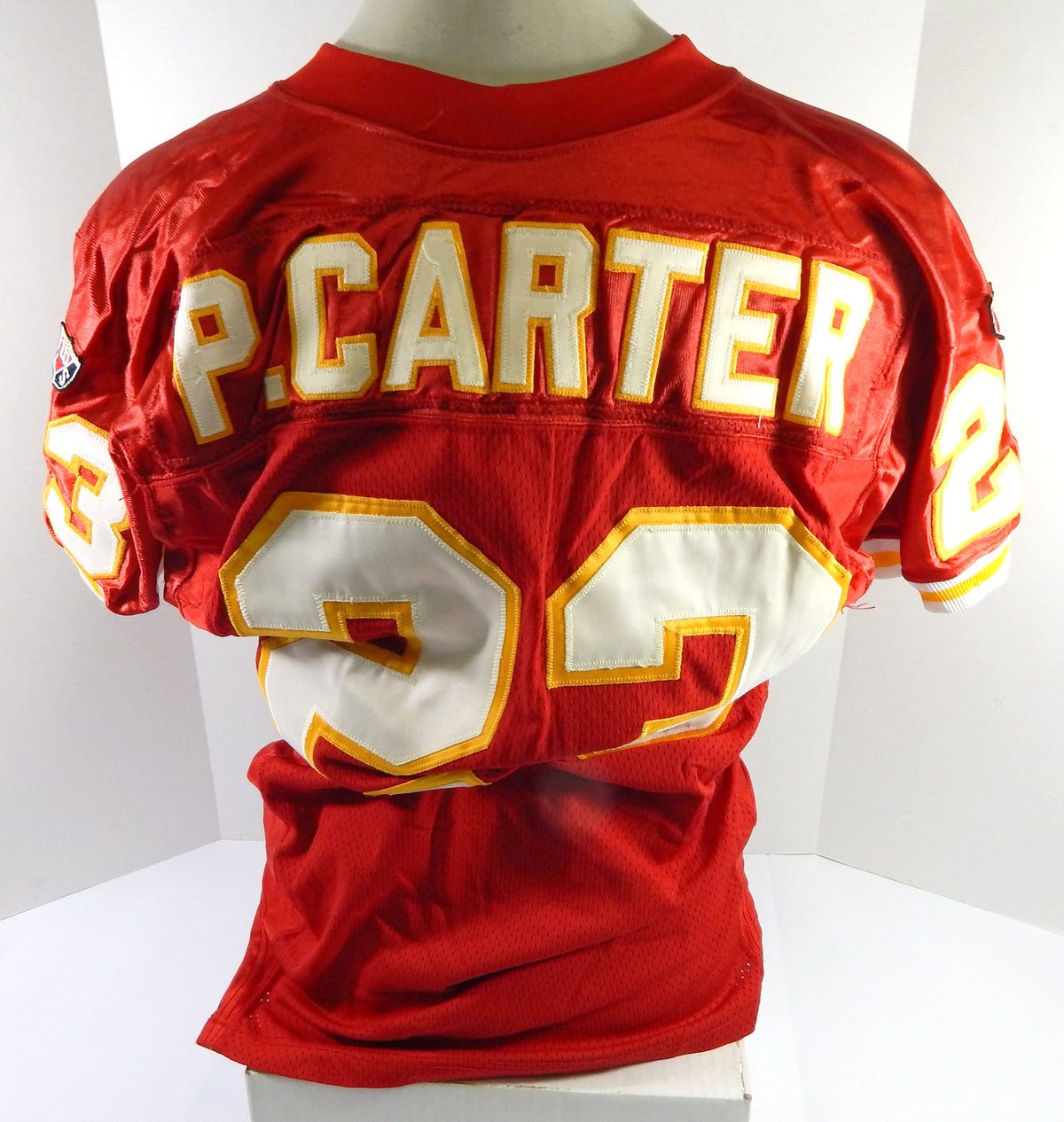 1995 Kansas City Chiefs P.Carter #23 Game Issued Red Jersey 40 DP51759