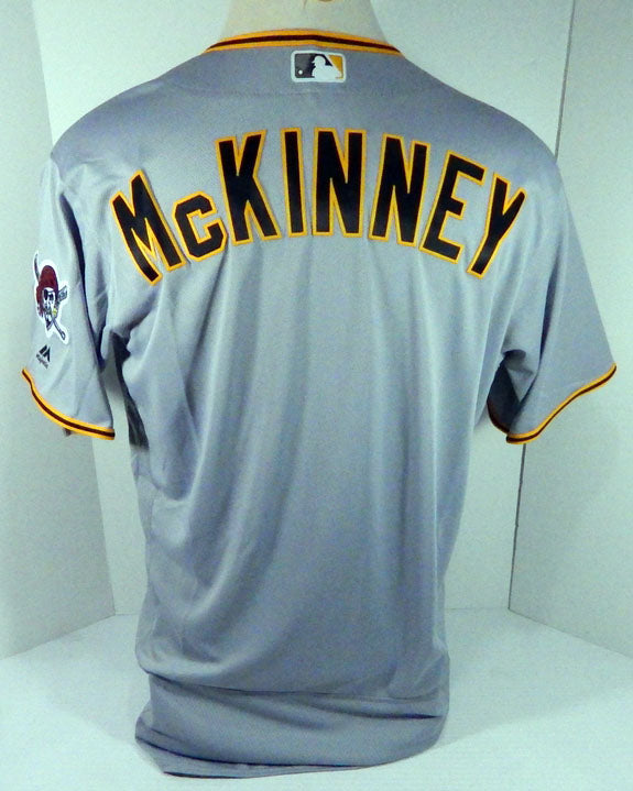 2018 Pittsburgh Pirates Brett McKinney # Game Issued Grey Jersey PITT33652
