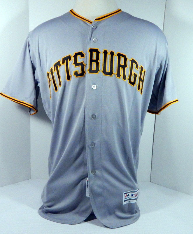 2018 Pittsburgh Pirates Brett McKinney # Game Issued Grey Jersey PITT33652 Pic2