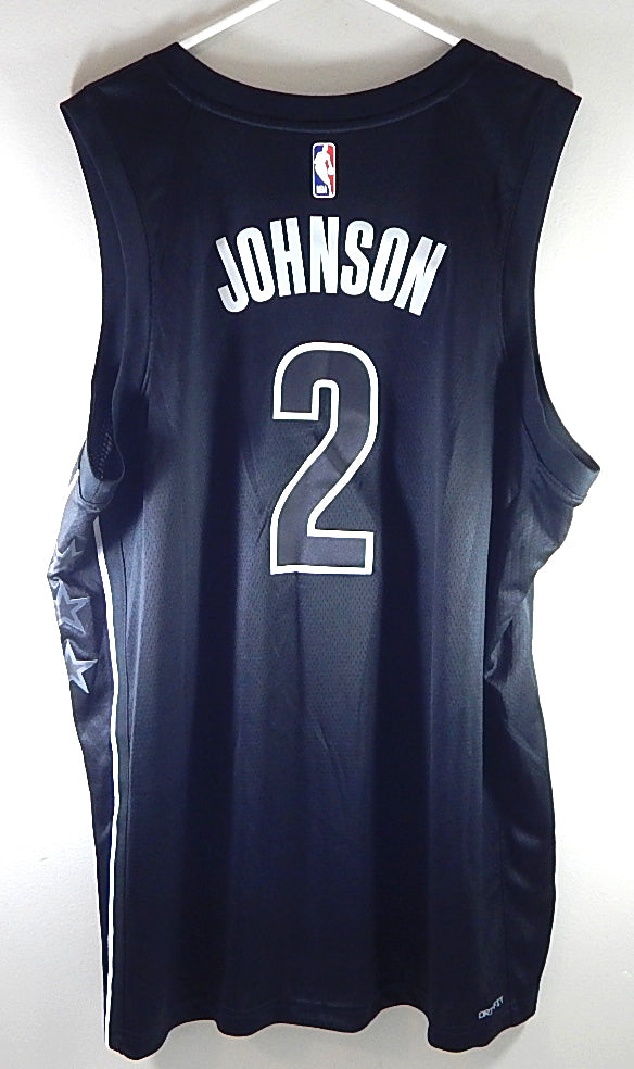 Cameron Johnson #2 Brooklyn Nets Jordan Nike Swingman Webull Jersey Black 52 XL Pic2