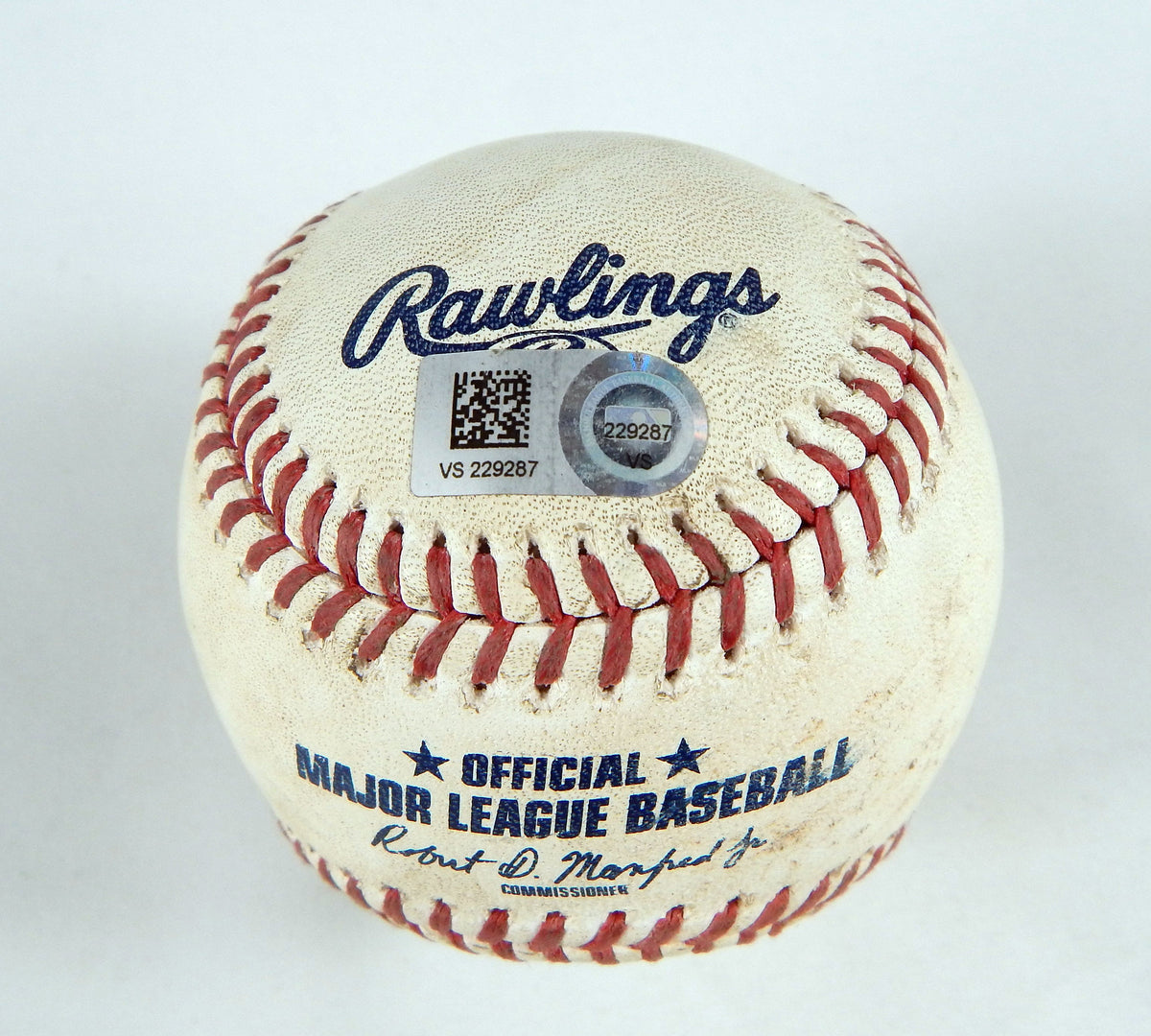 2023 Rangers Nationals Game Used Baseball Hunter Harvey Leody Taveras Single 8 Pic2