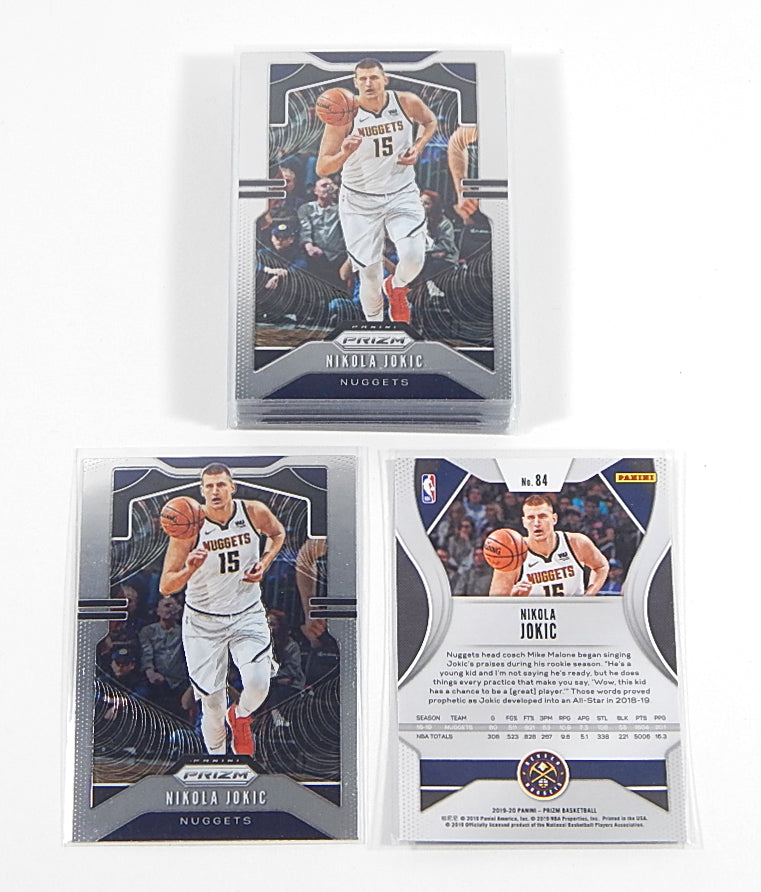 Lot of (19) 2019-20 Panini Prizm Base Nikola Jokic #84 Nuggets