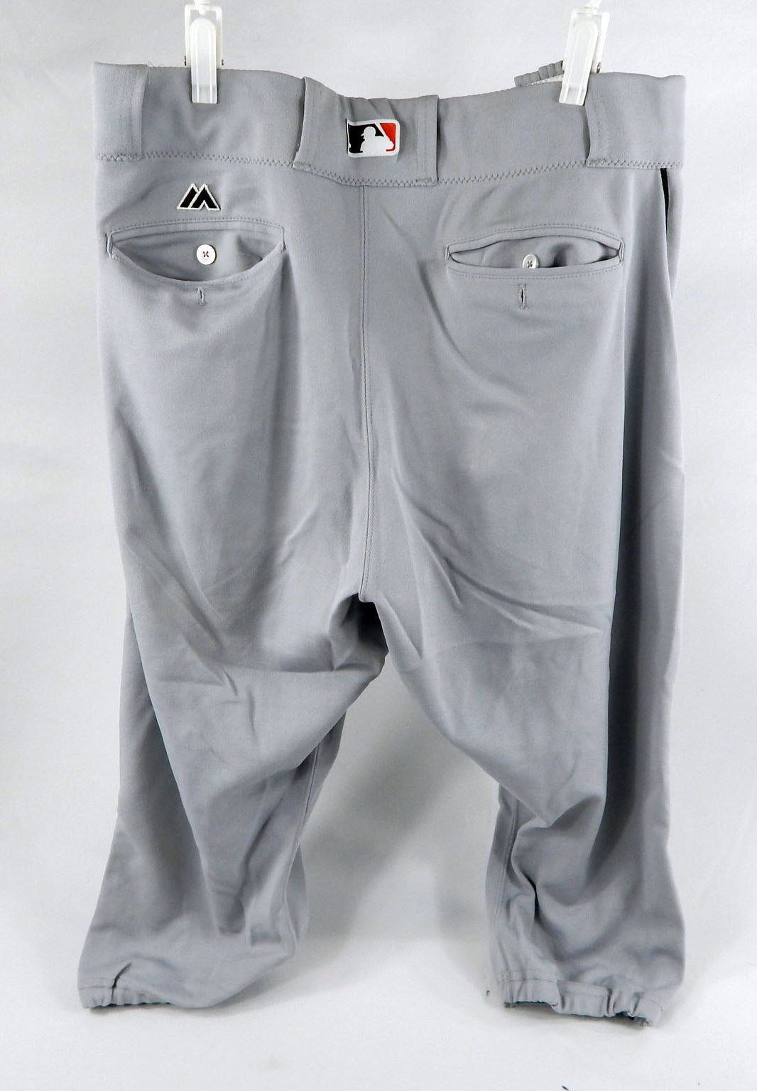 2016 Miami Marlins Marcell Ozuna #13 Game Used Grey Baseball Pants 37 108 Pic2