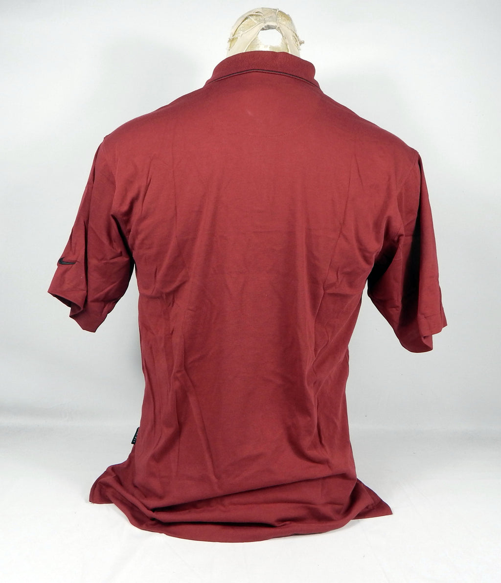 2000s Portland Trailblazers Team Issued Burgundy Red Polo Shirt 166762-684 S 45S Pic2