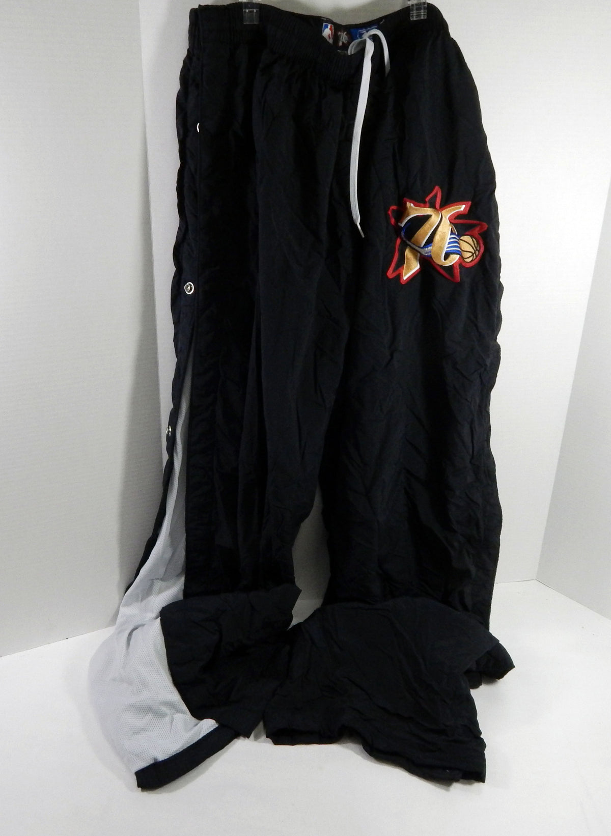 2000s Philadelphia 76ers #31 Game Used Black Tear Away Pants 44 DP61181