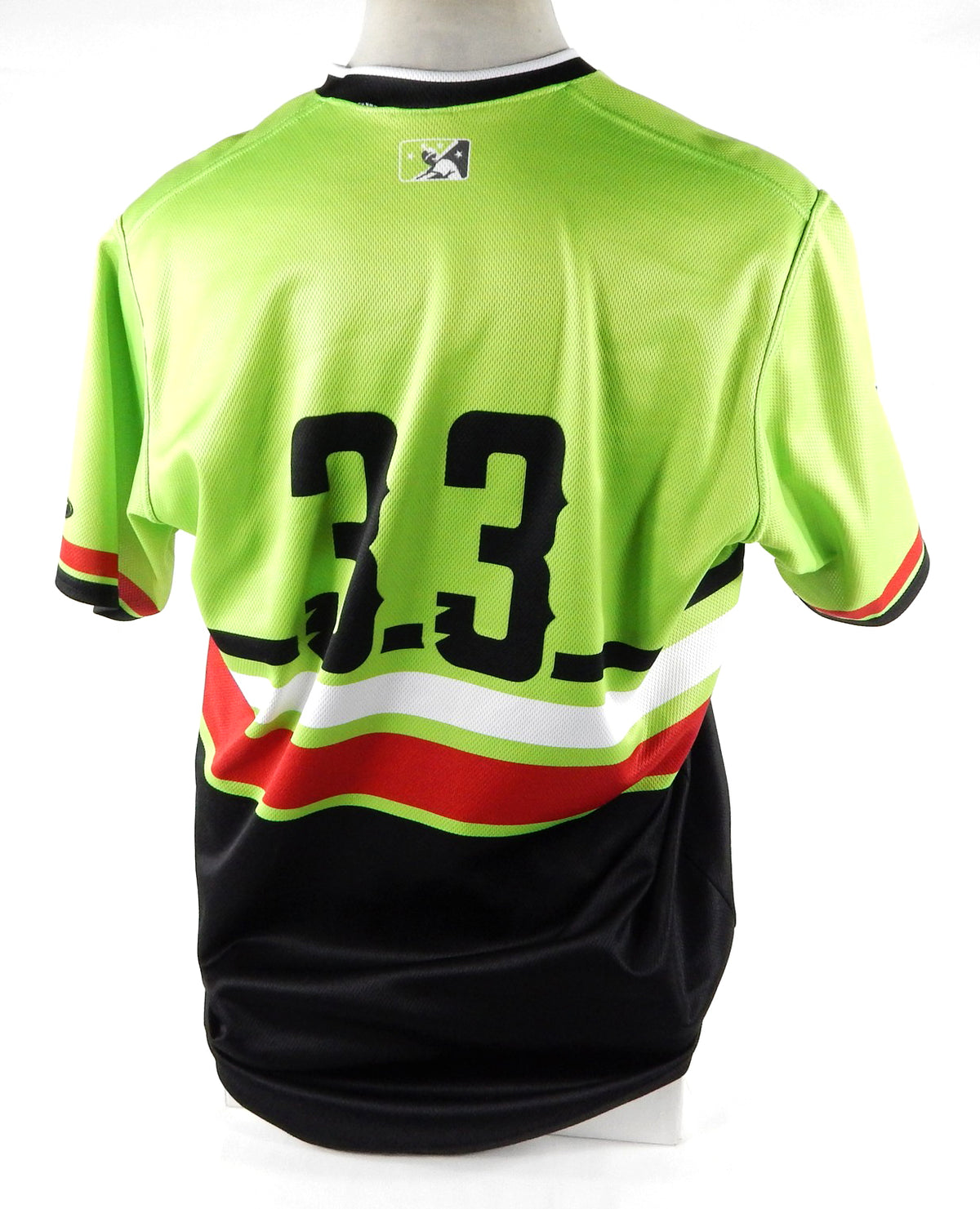 2022 Round Rock Express #33 Game Issued Pos Used Green Jersey Chupacabras MILB 1 Pic2