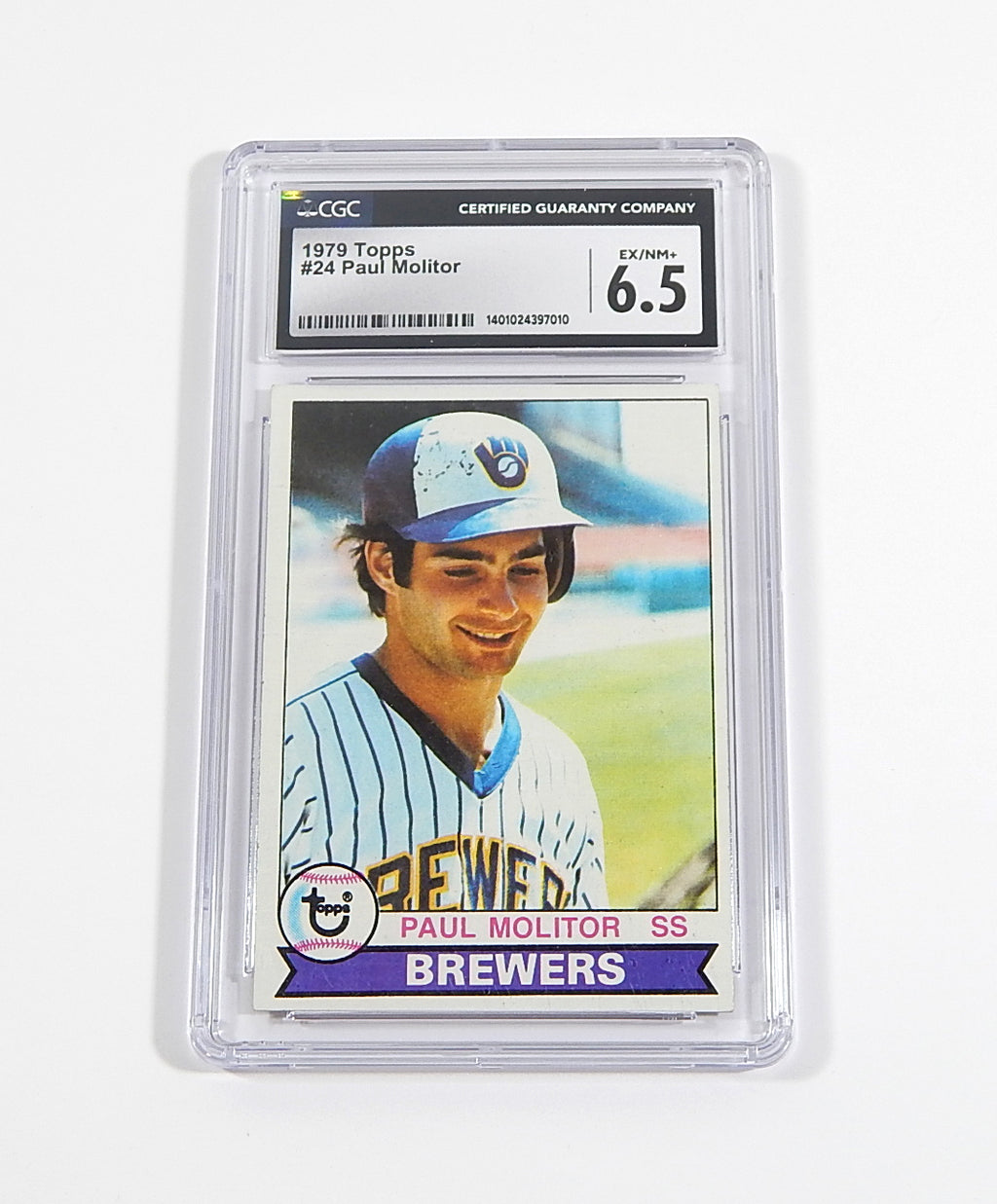 1979 Topps Paul Molitor #24 Brewers CGC 6.5